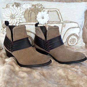 DIBA suede ankle bootie